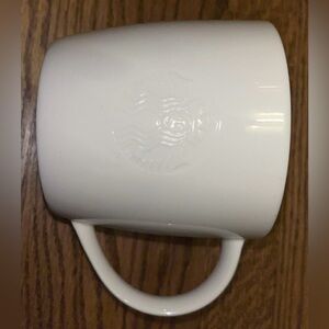 Starbucks Embossed White Mug